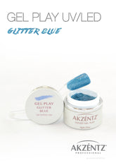 Glitter Blue - Akzentz Gel Play UV/LED